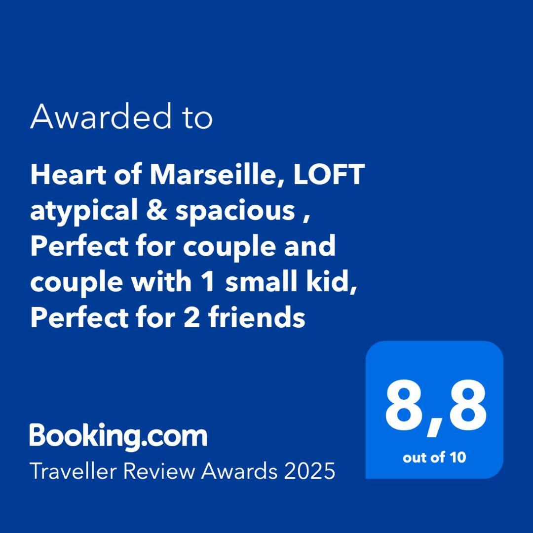 Heart Of Marseille, Loft Atypical & Spacious , Perfect For Couple And Couple With 1 Small Kid, Perfect For 2 Friends Buitenkant foto